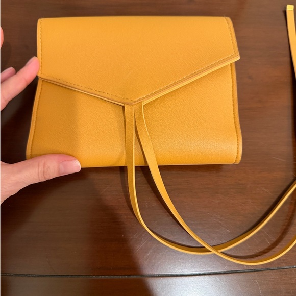 Glass Ladder & Co. Leather Tech Organizer Mustard Yellow Women's Bag - Picture 11 of 11